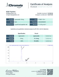 ipamorelin certificate of analysis CJC-1295 / Ipamorelin | Peptide Foundry main image 1