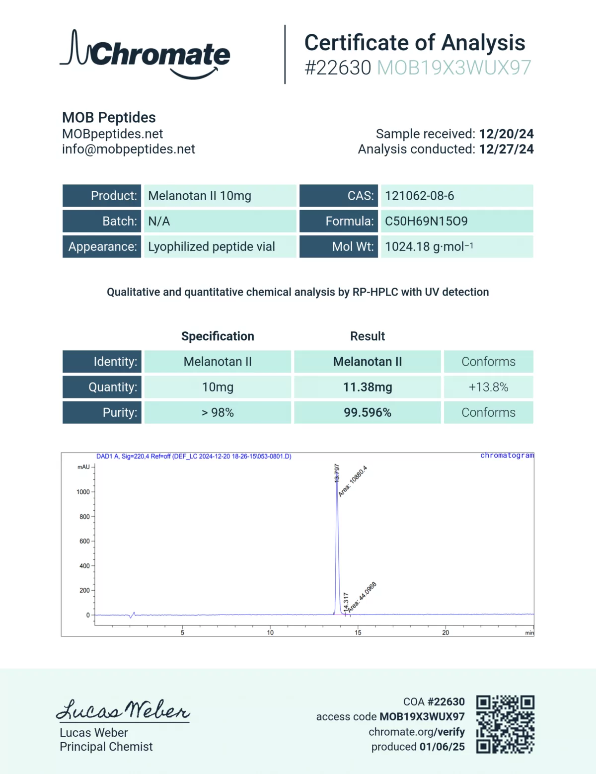 Melanotan II (MT-2) - 10MG - Image 2