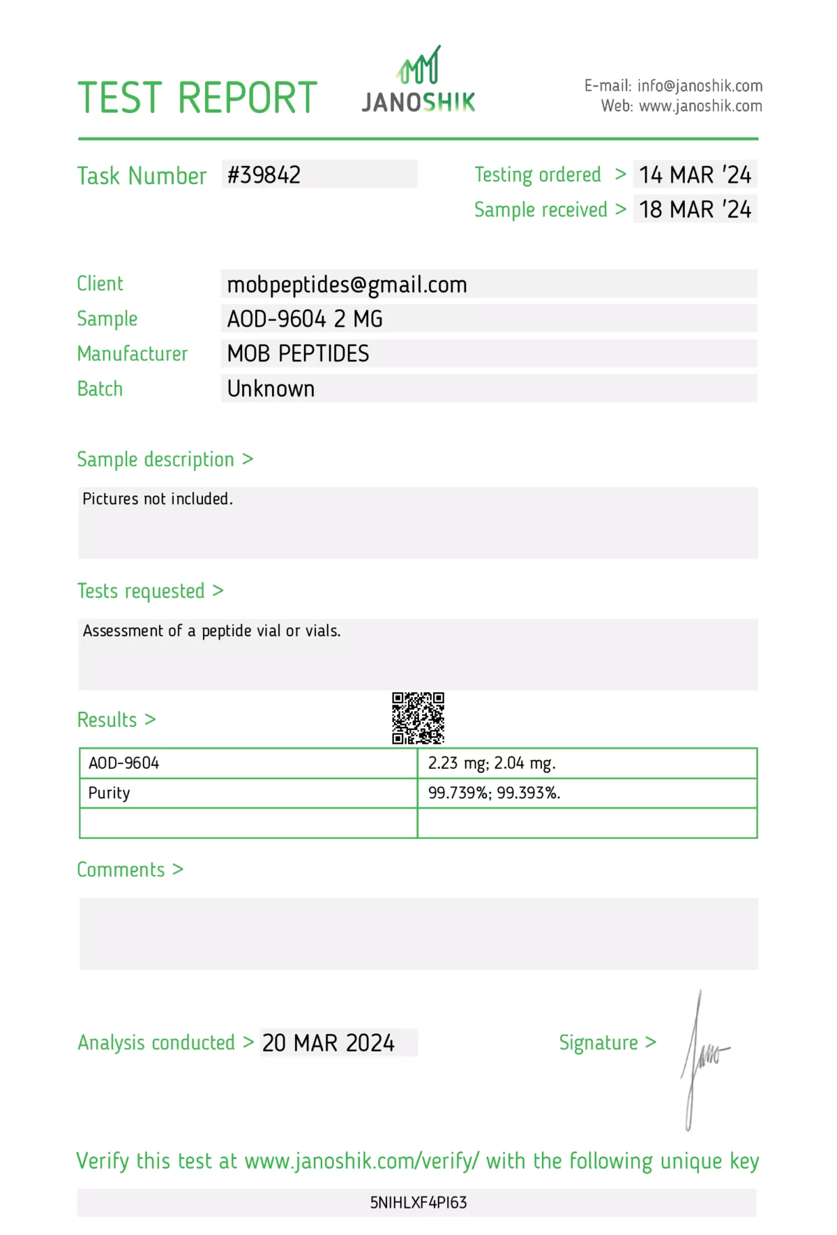 AOD-9604 - 10MG - Image 2