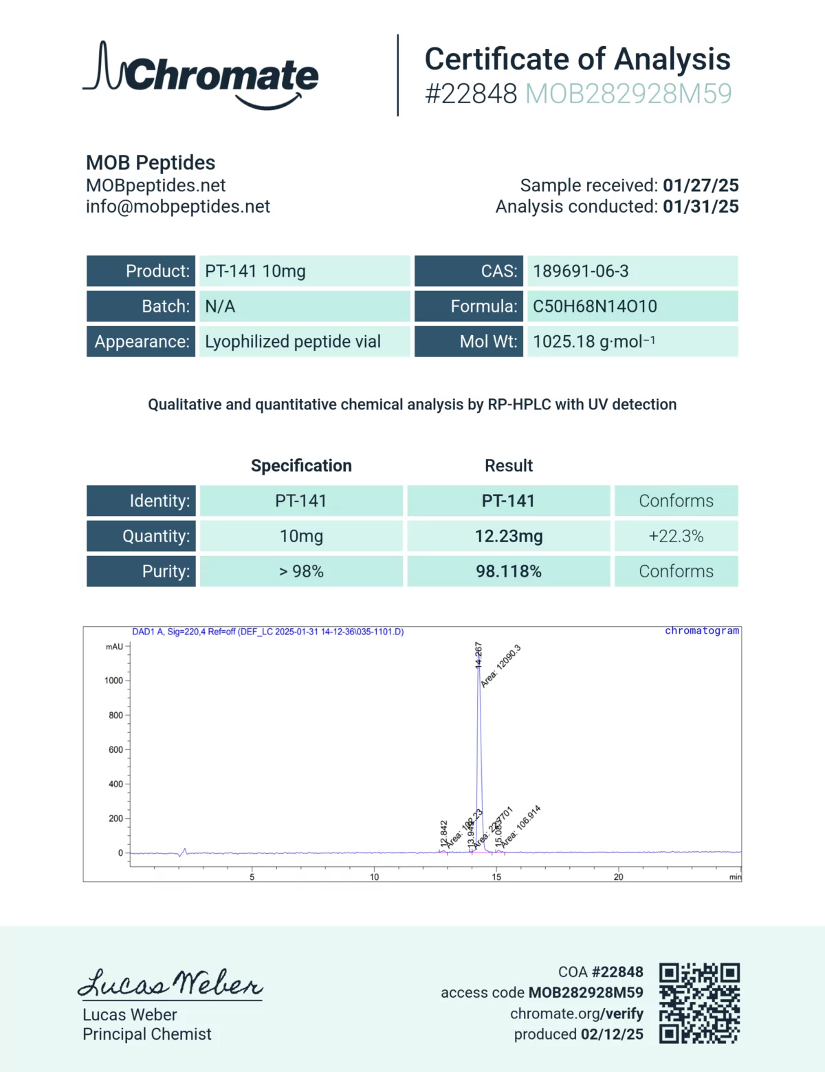 PT-141 (Bremelanotide) - 10MG - Image 2