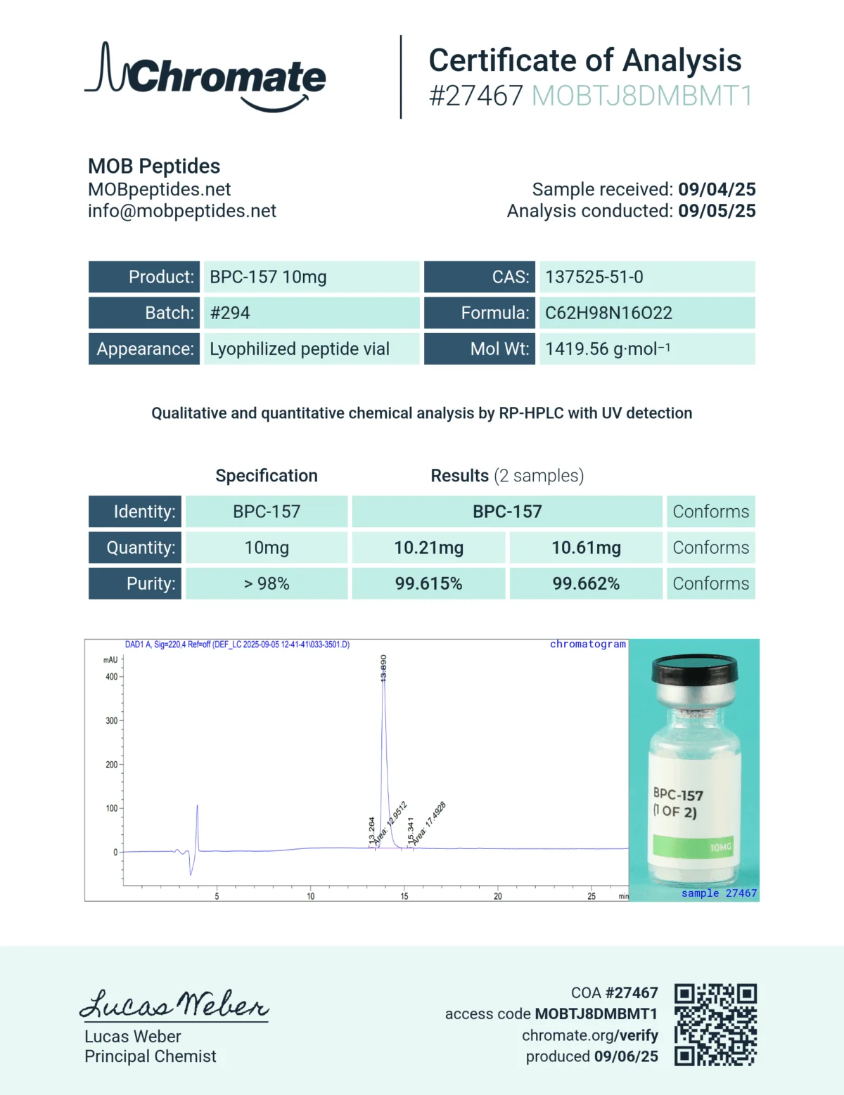 BPC-157 - 10MG - Image 2